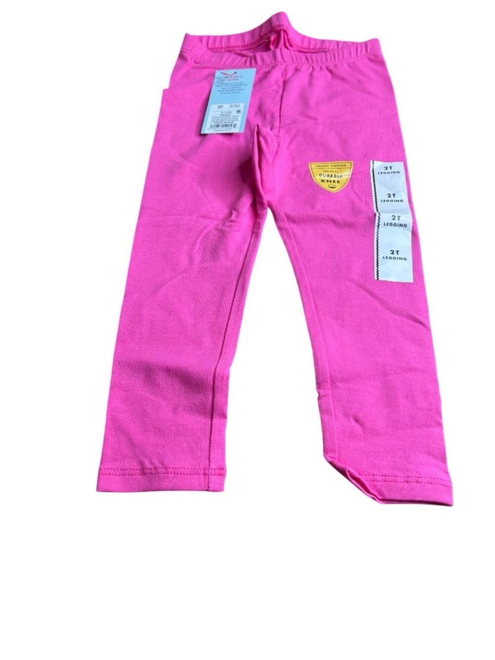 NWT Toddler Girls' Solid Leggings - Cat & Jack Dark Pink 2T: Midweight Cotton-Sp